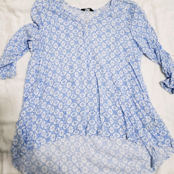 Flowy 3/4 sleeve boho top - Picture 1 of 2